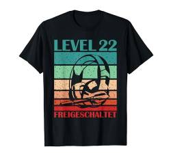 Gamer Headset Level 22 Freigeschaltet Retro Geburtstag Alter T-Shirt von Gamer Headset Level Freigeschaltet Geburtstag