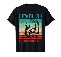 Gamer Headset Level 31 Freigeschaltet Retro Geburtstag Alter T-Shirt von Gamer Headset Level Freigeschaltet Geburtstag