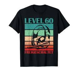 Gamer Headset Level 60 Freigeschaltet Retro Geburtstag Alter T-Shirt von Gamer Headset Level Freigeschaltet Geburtstag