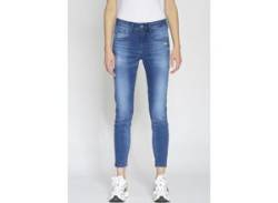 Relax-fit-Jeans GANG "94AMELIE" Gr. 26, N-Gr, blau (blue) Damen Jeans CROPPED - Relaxed fit von Gang