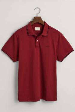 GANT Regular Fit Poloshirt Kurzarm rot von Gant