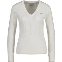 Gant Sweater Damen Cabel-Strickpullover - STRETCH COTTON CABLE von Gant