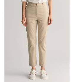 Gant für Damen. 4150261 Chino-Hose Slim Fit beige (42), Lässig, Baumwolle von Gant