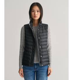 Gant für Damen. 4700280 Leichte Daunenjacke schwarz (M), Lässig, Recyceltes Polyester, Nachhaltig von Gant