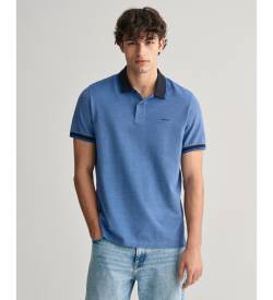 Gant für Herren. 2057029 Oxford-Piqué-Poloshirt in vier Farben blau (M), Lässig, Baumwolle, Kurzarm von Gant