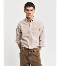 Gant für Herren. 3000202 Slim Fit Oxford Hemd beige (XL), Lässig, Baumwolle, Langarm von Gant