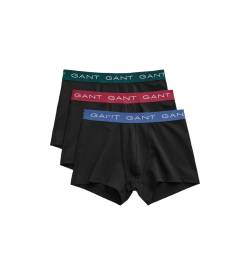 Gant für Herren. 902433003 Set aus drei marineblauen Boxershorts (L), Lässig, Heimtextilien, Baumwolle von Gant