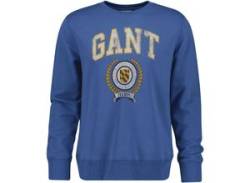 Sweatshirt GANT "GRAPHIC C-NECK SWEAT" Gr. XXXL, blau (vintage blau) Herren Sweatshirts mit mehrfarbigen Print von Gant