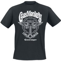 Gas Monkey Garage T-Shirt - Big Piston - S bis XXL - für Männer - Größe M - schwarz  - Lizenzierter Fanartikel von Gas Monkey Garage