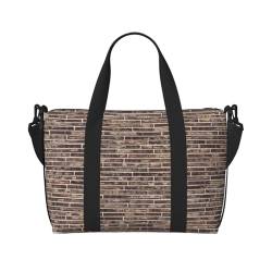 Brick Wall Duffel Bags for Traveling, Lightweight Personal Item Travel Bags for Women, Gym Bags for Men, Schwarz, Einheitsgröße von GaxfjRu