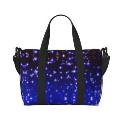 Bright Stars Seesack für Reisen, leichte persönliche Gegenstände, Reisetaschen für Damen, Turnbeutel für Herren, Schwarz, Einheitsgröße von GaxfjRu