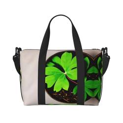 St. Patricks Day Seesack für Reisen, leichte persönliche Gegenstände, Reisetaschen für Damen, Turnbeutel für Herren, Schwarz, Einheitsgröße von GaxfjRu