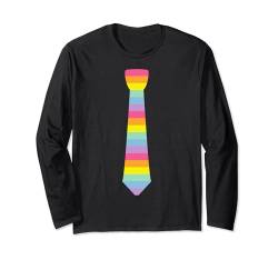 LGBTQIA+ Regenbogen Krawatte LGBT Gay Pride Stripe Herren Damen Langarmshirt von Gay Pride Shopp