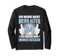 34 Jahre 34. Geburtstag I 34.ter Geburtstag I 34 Geburtstag Langarmshirt von GebGesch 34. Geburtstag Geschenke