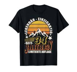 34 Jahre 34. Geburtstag I 34.ter Geburtstag I 34 Geburtstag T-Shirt von GebGesch 34. Geburtstag Geschenke