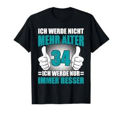 34 Jahre 34. Geburtstag I 34.ter Geburtstag I 34 Geburtstag T-Shirt von GebGesch 34. Geburtstag Geschenke