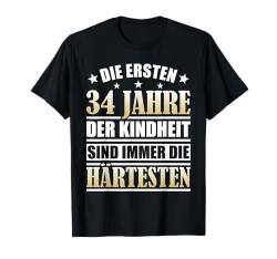 34 Jahre 34. Geburtstag I 34.ter Geburtstag I 34 Geburtstag T-Shirt von GebGesch 34. Geburtstag Geschenke