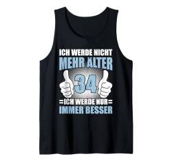 34 Jahre 34. Geburtstag I 34.ter Geburtstag I 34 Geburtstag Tank Top von GebGesch 34. Geburtstag Geschenke