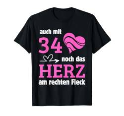 34 Jahre Geburtstag Frau I 34.ter Geburtstag I 34 Geburtstag T-Shirt von GebGesch 34. Geburtstag Geschenke