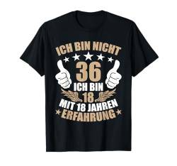 36 Jahre 36. Geburtstag I 36.ter Geburtstag I 36 Geburtstag T-Shirt von GebGesch 36. Geburtstag Geschenke