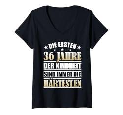 Damen 36 Jahre 36. Geburtstag I 36.ter Geburtstag I 36 Geburtstag T-Shirt mit V-Ausschnitt von GebGesch 36. Geburtstag Geschenke