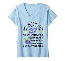 Damen 37 Jahre Geburtstag Frau I 37.ter Geburtstag I 37 Geburtstag T-Shirt mit V-Ausschnitt von GebGesch 37. Geburtstag Geschenke