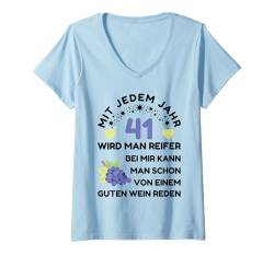 Damen 41 Jahre Geburtstag Frau I 41.ter Geburtstag I 41 Geburtstag T-Shirt mit V-Ausschnitt von GebGesch 41. Geburtstag Geschenke