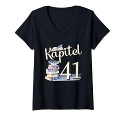 Damen 41 Jahre Geburtstag Frau I 41.ter Geburtstag I 41 Geburtstag T-Shirt mit V-Ausschnitt von GebGesch 41. Geburtstag Geschenke