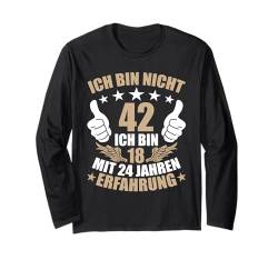 42 Jahre 42. Geburtstag I 42.ter Geburtstag I 42 Geburtstag Langarmshirt von GebGesch 42. Geburtstag Geschenke