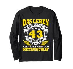 43 Jahre 43. Geburtstag I 43.ter Geburtstag I 43 Geburtstag Langarmshirt von GebGesch 43. Geburtstag Geschenke