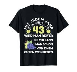 43 Jahre Geburtstag Frau I 43.ter Geburtstag I 43 Geburtstag T-Shirt von GebGesch 43. Geburtstag Geschenke