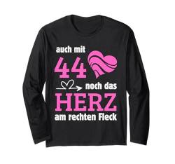 44 Jahre Geburtstag Frau I 44.ter Geburtstag I 44 Geburtstag Langarmshirt von GebGesch 44. Geburtstag Geschenke