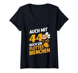 Damen 44 Jahre Geburtstag Frau I 44.ter Geburtstag I 44 Geburtstag T-Shirt mit V-Ausschnitt von GebGesch 44. Geburtstag Geschenke