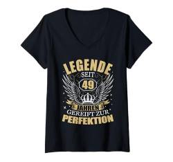 Damen 49 Jahre 49. Geburtstag I 49.ter Geburtstag I 49 Geburtstag T-Shirt mit V-Ausschnitt von GebGesch 49. Geburtstag Geschenke