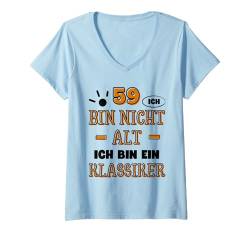 Damen 59 Jahre 59. Geburtstag I 59.ter Geburtstag I 59 Geburtstag T-Shirt mit V-Ausschnitt von GebGesch 59. Geburtstag Geschenke