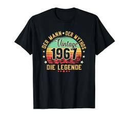 56. Geburtstag Geschenk Mann Mythos Legende Vintage 1967 T-Shirt von Geburtstag Geschenke Männer Frauen BoredMink