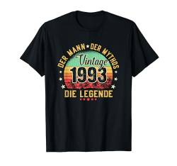 30. Geburtstag Geschenk Mann Mythos Legende Vintage 1993 T-Shirt von Geburtstag Geschenke Männer Frauen BoredMink