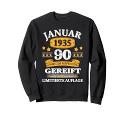 Januar 1935 Lustige Geschenke 90. Geburtstag Mann Frau Sweatshirt von Geburtstag Geschenke Männer Frauen BoredMink