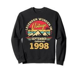 September 1998 Men Women 26th Birthday Limited Edition 26 Sweatshirt von Geburtstag Geschenke Männer Frauen Limited Edition