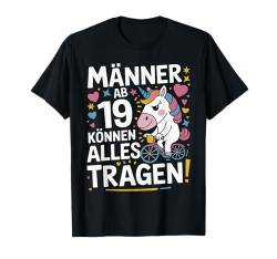 19. Geburtstag Mann Männer Ab 19 Jahre Deko Lustig Geschenk T-Shirt von Geburtstag Geschenke für Männer zum 19. Geburtstag