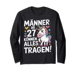 27. Geburtstag Mann Männer Ab 27 Jahre Deko Lustig Geschenk Langarmshirt von Geburtstag Geschenke für Männer zum 27. Geburtstag