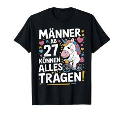 27. Geburtstag Mann Männer Ab 27 Jahre Deko Lustig Geschenk T-Shirt von Geburtstag Geschenke für Männer zum 27. Geburtstag