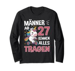 27. Geburtstag Mann Männer Ab 27 Jahre Lustiger Spruch Langarmshirt von Geburtstag Geschenke für Männer zum 27. Geburtstag