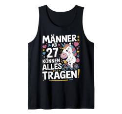 Herren 27. Geburtstag Mann Männer Ab 27 Jahre Deko Lustig Geschenk Tank Top von Geburtstag Geschenke für Männer zum 27. Geburtstag