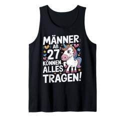 Herren 27. Geburtstag Mann Männer Ab 27 Jahre Deko Lustig Geschenk Tank Top von Geburtstag Geschenke für Männer zum 27. Geburtstag