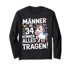 34. Geburtstag Mann Männer Ab 34 Jahre Deko Lustig Geschenk Langarmshirt von Geburtstag Geschenke für Männer zum 34. Geburtstag