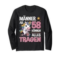 58. Geburtstag Mann Männer Ab 58 Jahre Lustiger Spruch Langarmshirt von Geburtstag Geschenke für Männer zum 58. Geburtstag