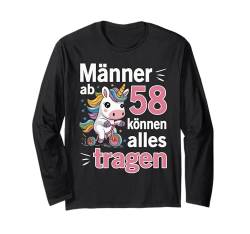 58. Geburtstag Mann Männer Ab 58 Jahre Lustiger Spruch Langarmshirt von Geburtstag Geschenke für Männer zum 58. Geburtstag