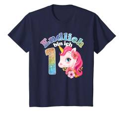 Kinder 1. Geburtstag Einhorn Party endlich ein Unicorn Mädchen T-Shirt von Geburtstag Mädels & Jungs Geschenkideen von Herzen