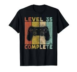 35. Geburtstag Männer Shirt Gamer TShirt Level 35 Complete T-Shirt von Geburtstag T-Shirts Kinder & Erwachsene by KaMi